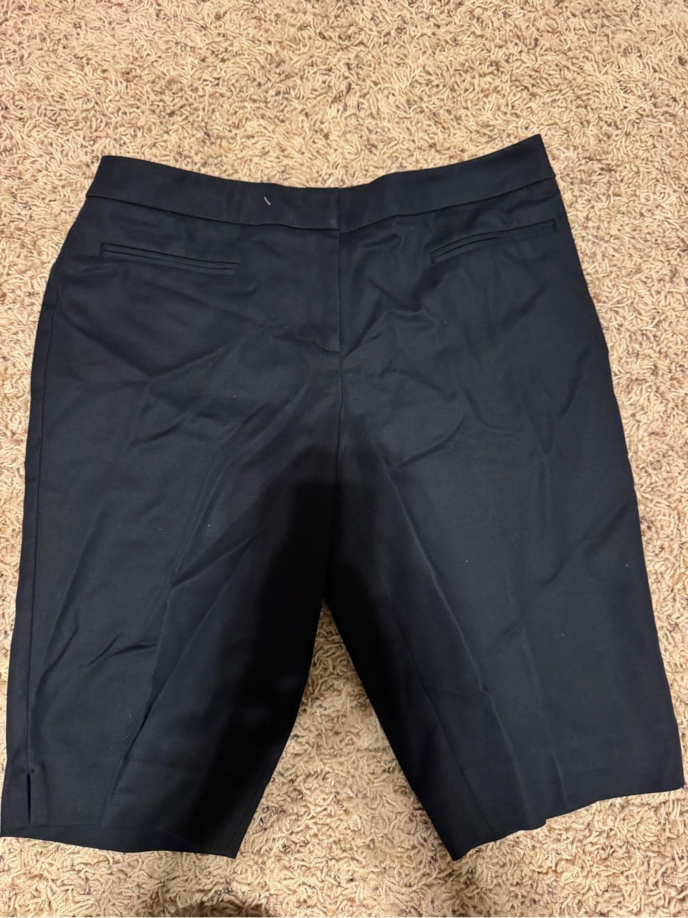 Chico's Classic Black Bermuda Shorts